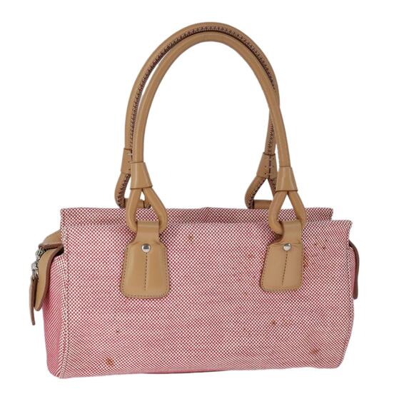 Burberry Hand Bag Canvas Red - Picture 1 of 16